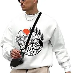 ausk Printed Round Neck Mens Sweatshirt || Mens Oversize Sweatshirt in Casual and Full Sleeves-picture-46