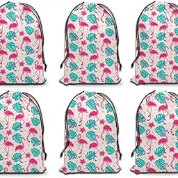 furnishya Dust Bags for Handbags - Shoe Bag for Travel & Storage Organizer - Strong Stitched Pouch for Storing Home Essentials, Travel Accessories, Gym Items & Shoe Cover | Set of 6 (6, Dark Pink)-picture-19