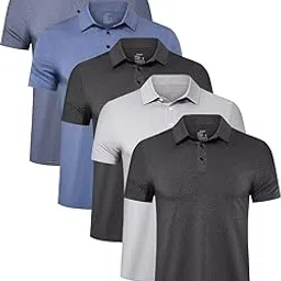 telaleo 4/5 Pack Mens Polo Shirts Quick Dry Short Sleeve Golf T Shirt Performance Moisture Wicking Casual Workout-picture-48