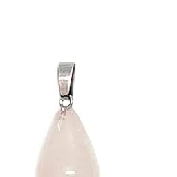 Natural Rose Quartz Crystal Drop Shaped Pendant-image-47