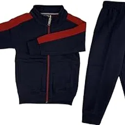 SHOPMORE Boys' Woolen Tracksuit | Winter Jacket & Trouser Set | Warm & Cozy Full Sleeve Outfit for Kids (1-14 Years) | Winter Wear for Boys-picture-32