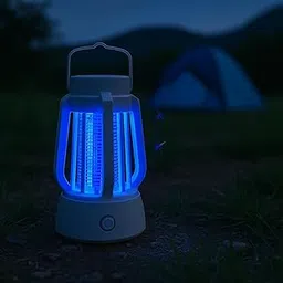 UDHVREKH Rechargeable 3-in-1 Mosquito Killer Lamp | Night Light + Camping Lantern + Bug Zapper | Portable USB Insect Trap for Indoor & Outdoor Use nsect Trap Portable Killer Lamps Easy for Home-image-85