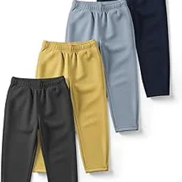 HELLCAT Trendy Solid Cotton Blend Regular Fit Track Pant for Boys - Pack of 4-picture-50
