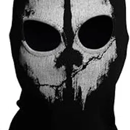 mimeimiai SzBlaZe Unisex Cotton Ghost Print Stocking Balaclava Mask Good for War Game Halloween Cosplay (Print 2)-picture-32