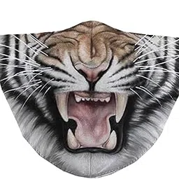 Funny Spoof Mouth Masks Adjustable Dustproof Reusable for Men Women Adults Tiger|Clothing, Shoes & Accessories | Costumes, Reenactment, Theater | Accessories | Masks & Eye Masks-image-58
