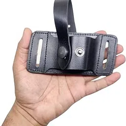 GunAlly OWB Leather Waist Pistol Belt Cover Concealed Carry for 32 Pistol Ashani Walther Llama CZ-image-17