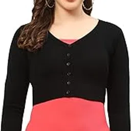 monte carlo Womens Solid V Neck Full Sleeve Sweater (1242793FS)-picture-52