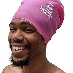 Sargoby Fitness Swimming Cap for Bulky Hair Such as Dreadlock Braids Dreads or Afro Hair-picture-27