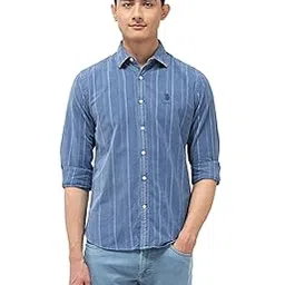 u.s. polo assn. denim co. Men's Striped Slim Fit Shirt-picture-39