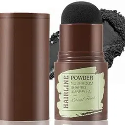 Natural Hairline Powder, Hair SLALing Sponge Pen with Hairline SLALow Powder Stick and 1 Pairs of Eyebrow Stamp, Quick Hair Root Touch-Up, Helps Cover Grey Roots & Bald Spots Instantly (Black)-picture-10