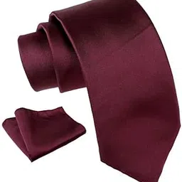 Classy Plain Solid Colored Microfiber Necktie for Men-image-91