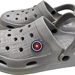 Trendy Classic Stylish Grey Clogs for Men's Boy's-picture-23