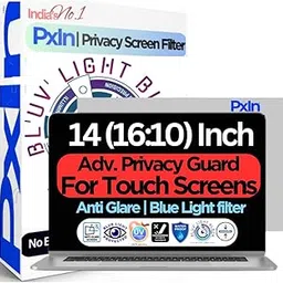 PxIn 14 Inch (16:10) Privacy Screen Filter - NO Eye Strain | Anti-Blue Light + Anti-Glare | No Dry Eyes | touch Privacy Screen Protector | Touch Screen-picture-32