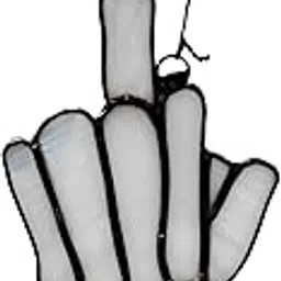 luxora naturals Stained Glass Funny Finger Hanging Decoration Handicraft Made of Multiple Different Imported Tiffany Stained Glass, Luxury Home Décor, Sun Catcher, Wall Art Gift for Living Room-picture-18