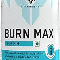 Vitaminberry - Burn Max For Him Tablets for Weight Management, Natural Fat Burning, & Improved Metabolism - Gluten Free, Soy Free, Non-Dairy, No Sugar, Non-GMO (60 Tabs)-picture-59