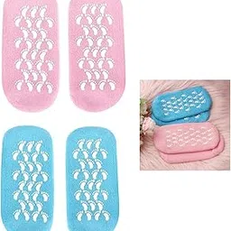 umis 1 Pairs Moisturizing Socks,Socks Soft Moisturizing Socks, Spa Socks for Repairing and Softening Dry Cracked Feet Skins (multi)-picture-32