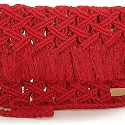 maresse Elegant Macrame Bag for Women - Stylish Boho Bag for Women - Sling Bag for Everyday Use & Special Occasions - Chic Day to Night Fashion Accessory-picture-46