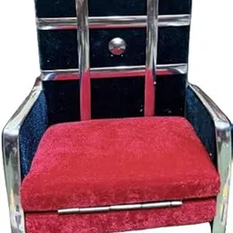 Modern Sofa Cum Bed, Convertible Sleeper Sofa, Red Velvet with Chrome Frame-picture-29