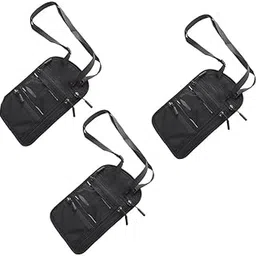 kuber industries Paspport Holder for Men & Women|Multifunction Passport Cover Bag|Nylon Passport Pouch for Luggage-Pack of 3 (Black)-picture-41