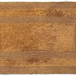 AKIKO HOME 100% Cotton Reversible Tufted Bathroom Mat - Soft, Super Absorbent, Anti-Skid, Heavyweight 2000 GSM, Hypoallergenic, Machine Washable Floor Mat - 40 x 60 cm (Gold)-picture-12