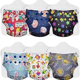 SuperBottoms Cloth Diapers for babies - UNO Super Value Combo pack - 6 Freesize UNO- New Version| Reusable Cloth Diapers with Inserts for babies 3M to 3Y-picture-24