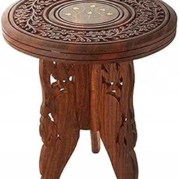 Woodenclave Solid Wood Corner Bedside End Table Storage for Home Living Room Bedroom Solid Wood Night Stand Wooden Bed Room Furniture (Brown Finish)-picture-23