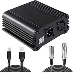 DEVICE OF URBAN INFOTECH 48V Phantom Power Supply for Condenser Microphones Phantom Power Supply for Music Recording Mic and Live Streaming Kit Smule Starmaker Accessorie Set with XLR Cable-picture-56