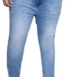 john pride Plus Size Men's Stretchable Mid-Rise Comfort Fit Clean Look Blue Cotton Jeans for Men-picture-38