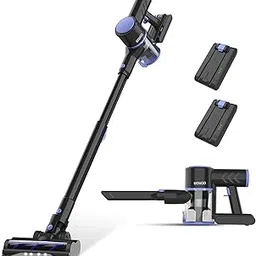 Cordless Vacuum Cleaner, 4-in-1 Vacuum Cleaners for Home, Handheld Vacuum Cleaner with 40 mins Runtime, Stick Vacuum for Apartment, Carpet, Black 2 Batteries image 1