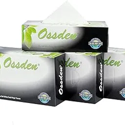 Ossden Facial Tissue 2ply Box 100% Virgin Paper (100 Pulls Per Box, 2400 Sheets) Black Pack of (12)-picture-64