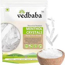 Vedbaba Menthol Crystals - 50 GM | Edible and Natural Plant-Based Refreshing Menthol | Flakes for Mouth Freshener, Candies and Home Made-picture-31