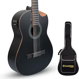 Kadence 39 Slowhand Classical Guitar - Nylon Strings - Spruce wood Electro Classical Acoustic Guitar with Truss Rod and EQ for Beginner Professional With Bag (KCL04)-picture-18
