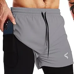 fancy agents Boxer Shorts for Men, Boys Half Pant, 2 in 1 Active wear Dual Boxer for Men for Sports, Gym, Running, Workout, Cycling, Yoga, Home wear-picture-59