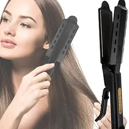 ZEIXERA Steam Hair Straightener Four-Gear Temperature Adjustment Ceramic Tourmaline Ionic Flat Iron Hair Straightener for Women, Girls Straightens & Curls, Suitable for All Hair Types-picture-25