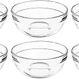 Amazon Brand - Solimo Glass Bowl Set | Set of 6 | 145ml Each-picture-45