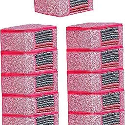 SHAPING FABRIC Garment Cover Non-Woven 90 GSM with Transparent Window & Double Metal Zipper – Pack of 11 | Dustproof Clothes Storage Bag for Sarees, Suits, Jackets, Shirts SBXLRL152493517524148524522-picture-17