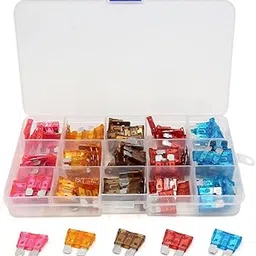 100Pcs 3A 5A 7.5A 10A 15A ATC ATO Auto Car Truck Regular Blade Fuse Kit-picture-26
