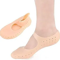 Purastep Silicone Socks Full Size Socks,Moisturizing Socks Foot Anti Cracking Care Skin For Dry Feet Cracked Heel Repair Heel Softener Foot Care For Men and Women - 1 Pair (Free Size)-image-96