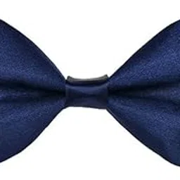 uniq world wide men's navy blue neck bow tie-picture-29