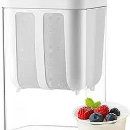 Happy Nook Greek Yogurt Maker with 1100ml Capacity and Fine Mesh Stainless Steel Strainer | Effortlessly Prepare Thick Hung Curd, Dahi, Cheese, and More at Home Without Muslin Cloth-picture-30