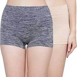 plumbury Women's Polyester Blend Seamless Boyshort Panty Boxer Briefs Shorts-picture-42