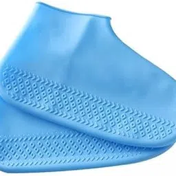 BNF® 4xWaterproof Silicone Shoe Covers for Rain Travel Rubber Rain Shoe Covers Blue S-Sporting Goods-Cycling-Cycling Shoes & Shoe Covers-Shoe Covers-1 Pair Waterproof Rain Shoe Covers(4 Pack)-image-6