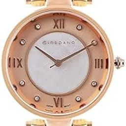 giordano Stylish Analog Watch for Women - Stainless Steel Belt with Classic Roman Numerals, Dual Colored Textured Dial-picture-36