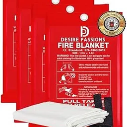 Desire Passions Fire Blanket, 1m x 1m, EN-1869:2019 Standard, Glass Fibre Material-picture-22
