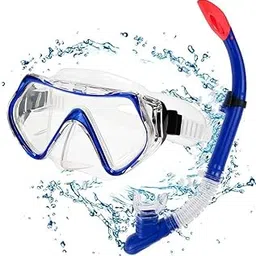 Arcanine Dry Snorkel Set, 180° Wide View Diving Goggle, Anti-Fog Anti-Leak Tempered Glass Adult Safety Scuba Diving Mask, Easy Breathing Face Snorkel Mask Snorkelling Gear for Men and Women-image-47