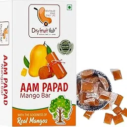 Dry Fruit Hub Aam Papad Dried Mango papad Toffee 500gm Fruit Snacks Dried Mango Candy (Bite-Sized, Real Mango Pulp Candy),Dried Mango Papad,-picture-28