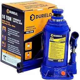 DURELO DBJ-16W, 16 Ton Hydraulic Bottle Jack for Trucks with Advance Load Limiting Device, Blue image 1