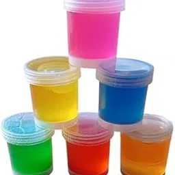 (Pack of 6 Slime) Multicolor Fruit Scented DIY Toy Slimy Slime Gel Jelly Putty Set Art kit Birthday Toys Gift for Boys Girls Kids 3 to 10 Years 300 gm-image-59