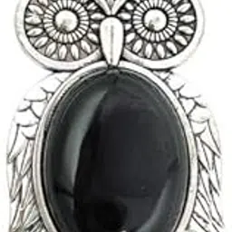bhagya g Black Obsidian Owl Pendant for Protection & Wisdom Energy & Strength-picture-27
