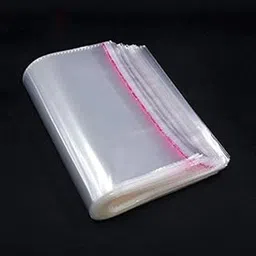 RNC ® Self Adhesive BOPP Transparent Plastic Poly Bags 10X12 Inch (Pack of 100 Pc.) Use for Papers, Garments Clothes, Saree, Shirts & Multipurpose Packing use etc. image 1